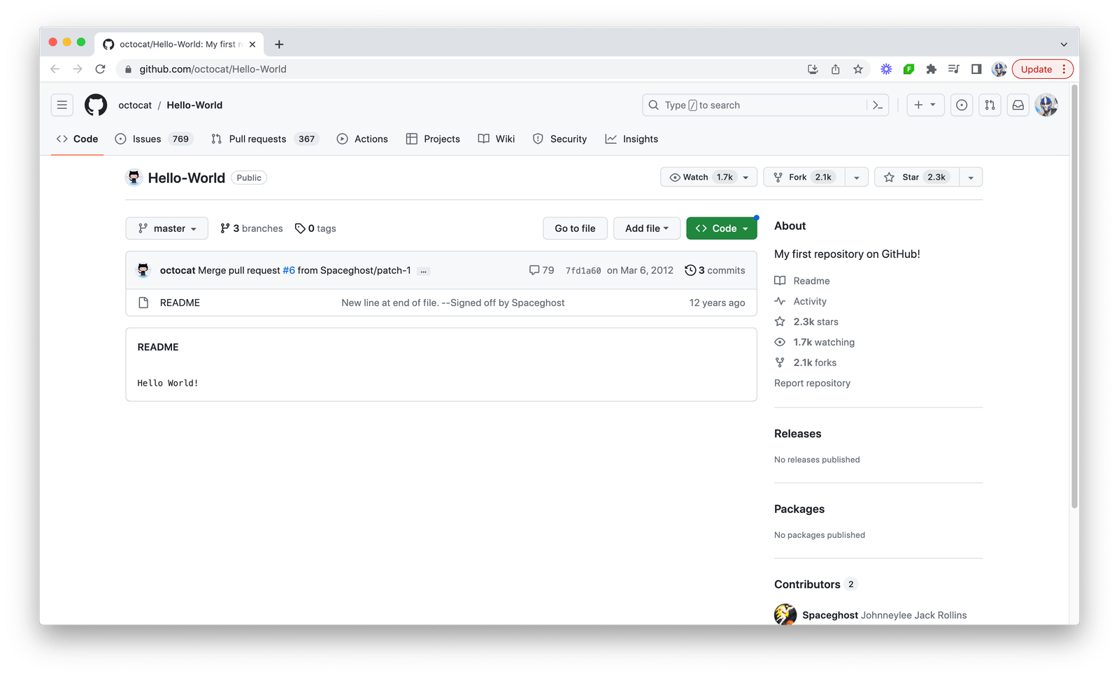 Hello World repo